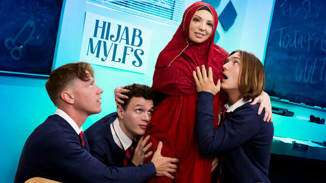 Hijab Mylfs - Rion King - Kiki Daire - Josh Rivers - Axel Haze - Three Men One Woman Deepthroat / 01.01.2025